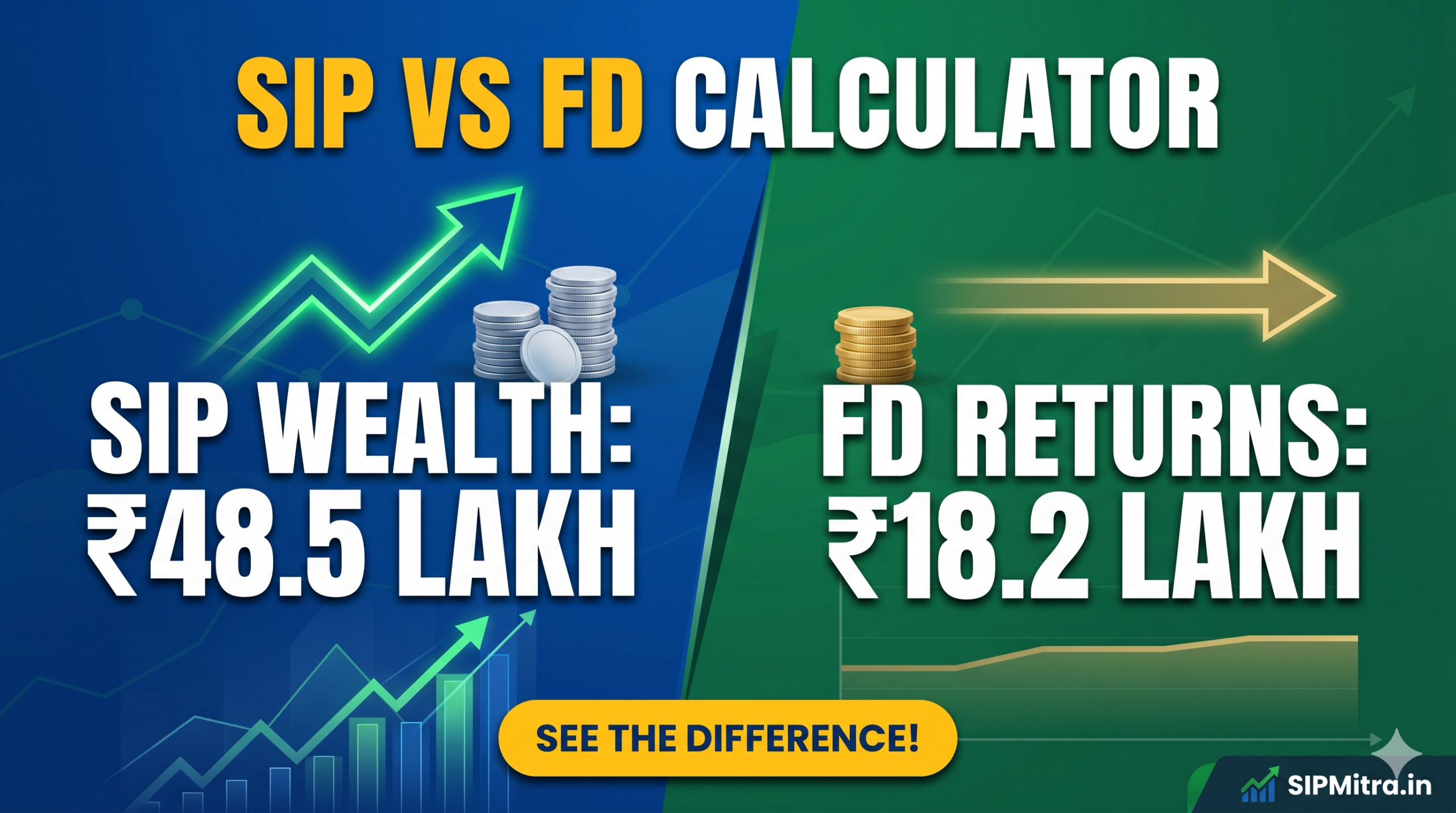 SIP vs FD Calculator: Which Investment Gives Better Returns? (2026)